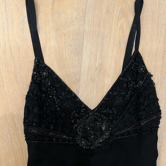 Valentino black lace midi dress